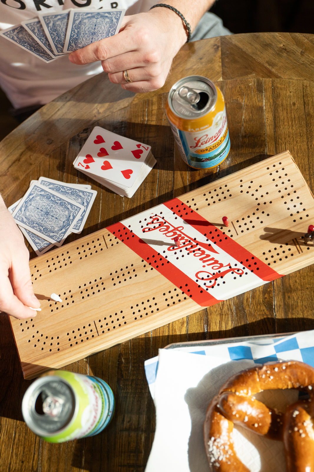 The Original Leinies Cribbage Board