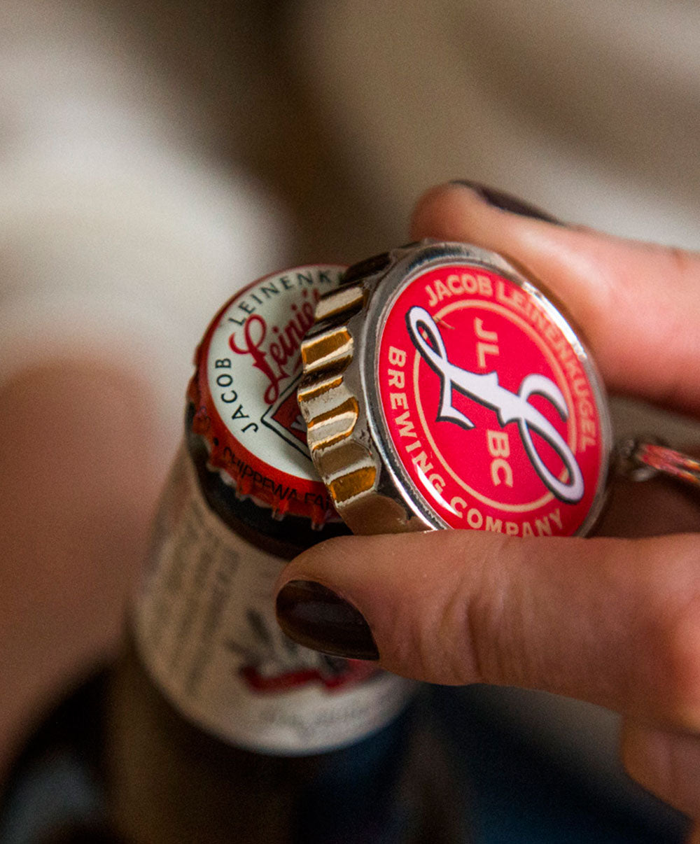 BOTTLE CAP KEY RING