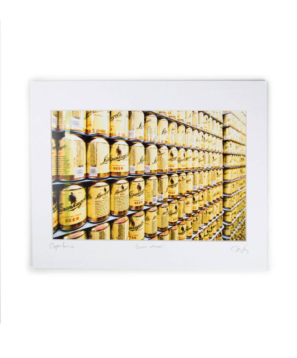 8X12 MATTED WALL OF CANS