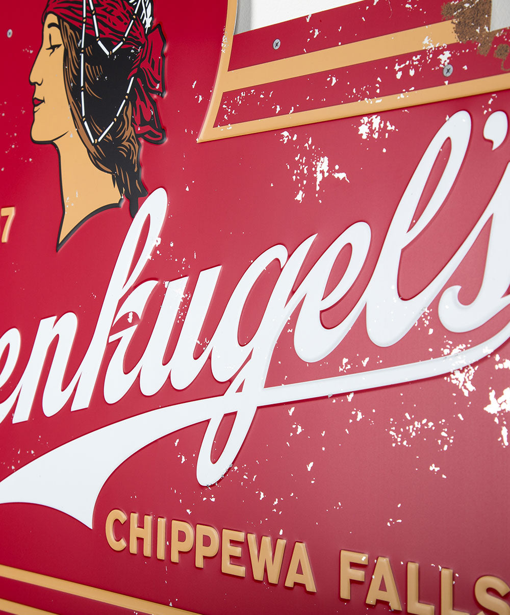 VINTAGE LEINENKUGEL METALSIGN*