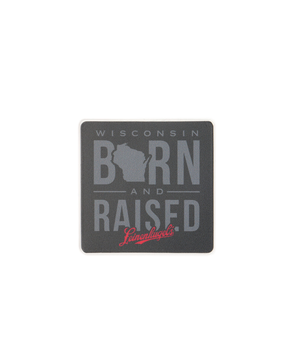 MINI BORN & RAISED STICKER