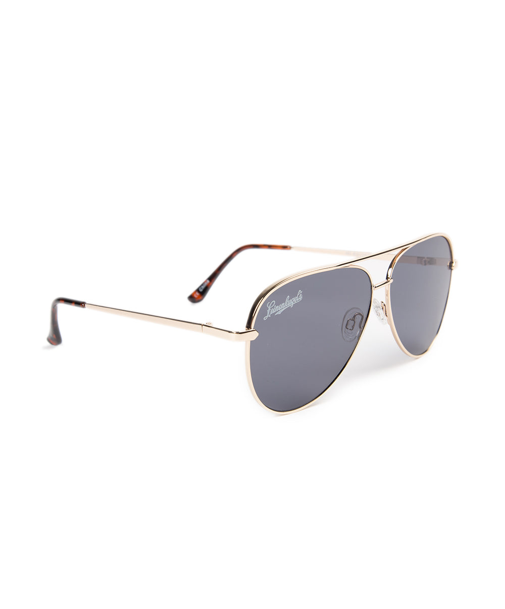 GLD AVIATOR PLRZED SUNGLASSES