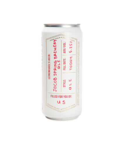 J. SPRING BREWERY ALE CROWLER