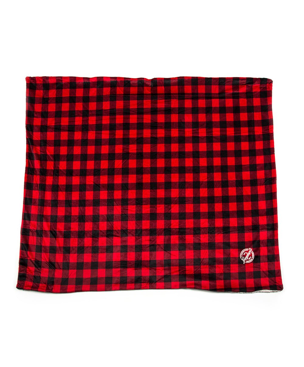 BUFFALO PLAID SHERPA BLANKET